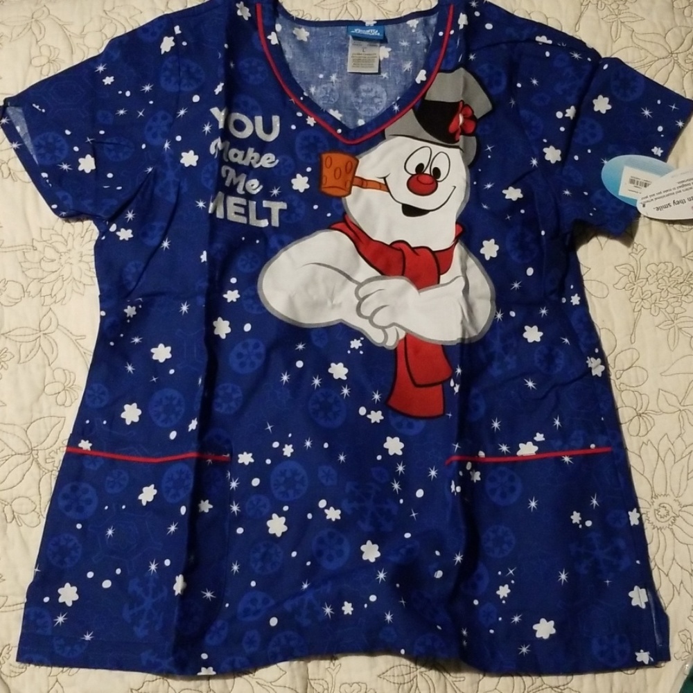 Frosty the Snowman scrubs
